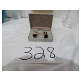 Black Onyx With Gold Coronado Cufflinks