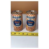 1954 Mission Orange Drink 12-ounce tin can coin