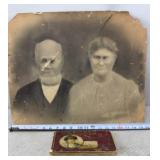 Antique 19th century distressed large-format