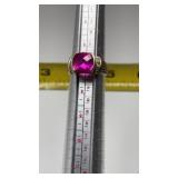 Sterling Silver .925 Ring with cushion-cut