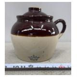 Blue Crown Stoneware #3 bean pot