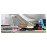Tote of Sewing Basket with Sewing Supplies,