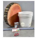 Poultry Nipples, Vtg Metal Band Aid Container,