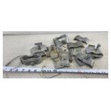 Galvanized steel fence panel clamps