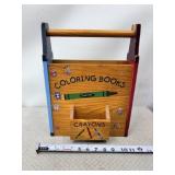 Wooden Coloring Book Caddy