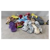 Various cozy, fuzzy, and grip-soled socks in