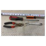 Screwdriver, Pliers , Wrench