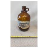 1930s Prestone anti-freeze one-gallon glass jug