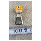 9-ball billiards theme bottle opener.