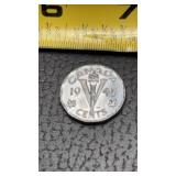 1945 CANADIAN WWII VICTORY NICKEL 5 CENTS
