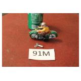 WIND UP TOY MOTORCYCLE OFTEN FOUND.