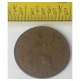 1948 Great Britain Bronze One Penny featuring