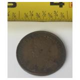 1917 Large One Cent Bronze Canadian Coin