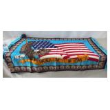 American flag and bald eagle graphic Wall Hanging