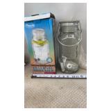 NIB Fine Life 1-Gallon Mason Jar Glass Beverage