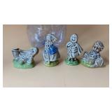 Wade Whimsies figurines, likely from the Red Rose