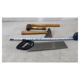 Hatchet, Sledge, Saw, Wooden Axe Handle
