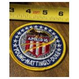 NASA Apollo XVI Souvenir Patch Young Mattingly