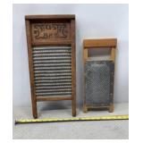 Busy Bee No. 16 double-sided metal washboard & a