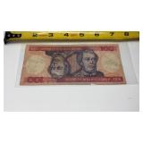 100 Cruzeiros note -Banco Central do Brasil from