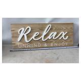 New View Gifts & Accessories Relax Raised Word