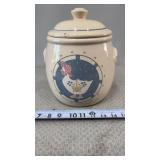 Aunt Rhody' goose and blue bow/ribbon motif