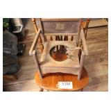 EARLY CHILDS WOODEN POTTY CHAIR