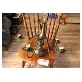 BRASSTONE CHANDELIER, NEEDS HARDWIRED