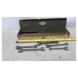 SK Tools Metal Toolbox with various wrenches