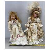 Vtg Porcelain Bisque Dolls including Cathay