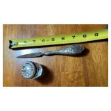 Antique Art Nouveau sterling silver-handled Nail