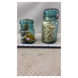 Aqua Blue Ball Ideal Jars: Antique Canning Jar