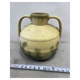 Large Antique Wabi Sabi Vase, Old Stoneware
