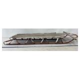 Vtg 5ft SledWood and Metal