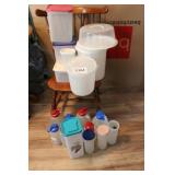 LG LOT OF TUPPERWARE, STERLITE, ETC