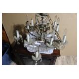 LG CHANDELIER, MAY BE MISSING SOME