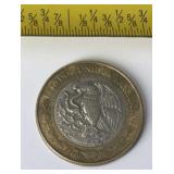 1998 MEXICO $10 PESOS Bi-Metal Mexican Bon Diez