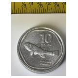 1985 Philippines 10 Sentimo coin featuring the