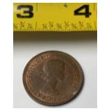 1966 Great Britain Half Penny Bronze Queen