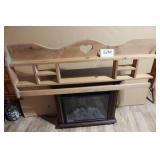 WOOD SHELF WITH QUILT RAK FROM COVERED