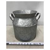 Galvanized Milk Can Planter