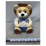 'Trapper Teddy Bear' cookie jar
