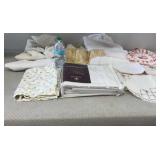 Full Sheet Set, Embroidered Place Mats, Doily and
