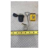 Bottle Opener, Master Locks, Lighter