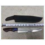 Large Chef Knife handmade leather sheath