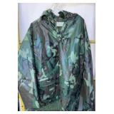Duck Bay vintage camouflage rain jacket features