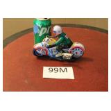 MS-702 WIND UP TIN LITHO TOY MOTORCYCLE
