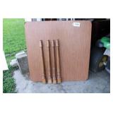 WOOD TABLE W/LEGS 40 X 40 X 29