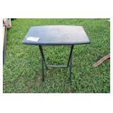 BLACK FOLDING WOOD TV TRAY