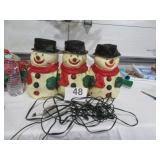 Vtg Rubber Yard Snowman (Needs Cleaned)